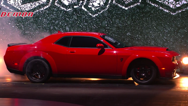 Illustration for article titled The 2018 Dodge Challenger SRT Demon Is Officially An 840 HP Drag Strip Nightmare